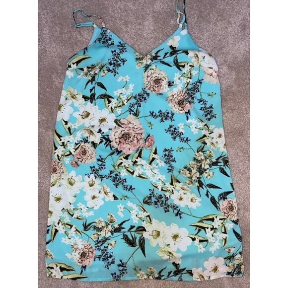 Cotton On Sundress Sz XS/PP Hot teal color!  EUC - Picture 1 of 3